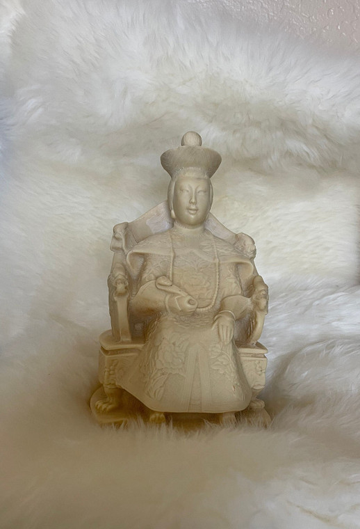 Oriental Empress Resin Statue | Vintage