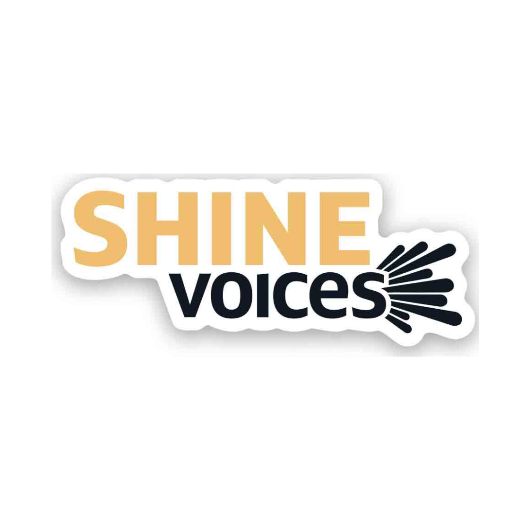 Voices shine sticker