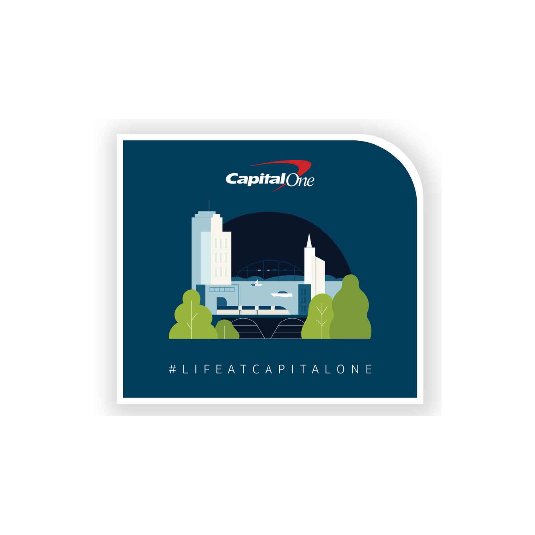 Life at Capital One sticker