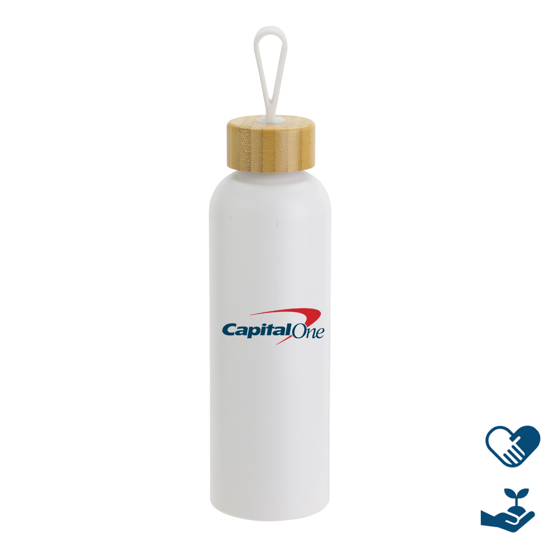 Aluminum Bottle with Bamboo Lid