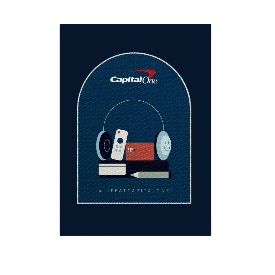 Life at Capital One embroidered sticker patch