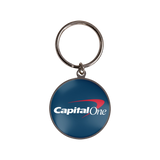 Domed metal key chain