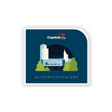 Life at Capital One sticker