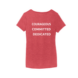 Salute Military Spouse Women's V-Neck T-shirt