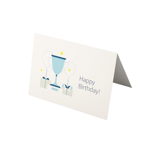 "Happy Birthday!" notecard