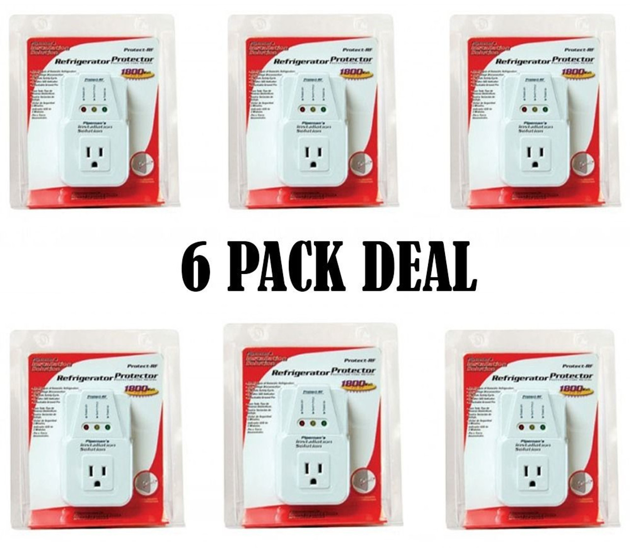 6 pcs Voltage Protector Brownout Surge Refrigerator 1800 Watts Appliance NEW