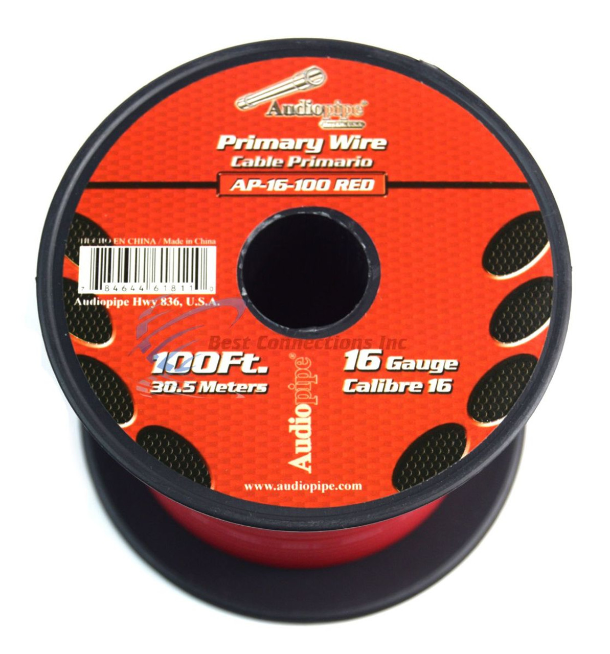 6 Rolls 16 Gauge 100' Feet Single Conductor Stranded Remote Wire 600' Total  - Best Connections