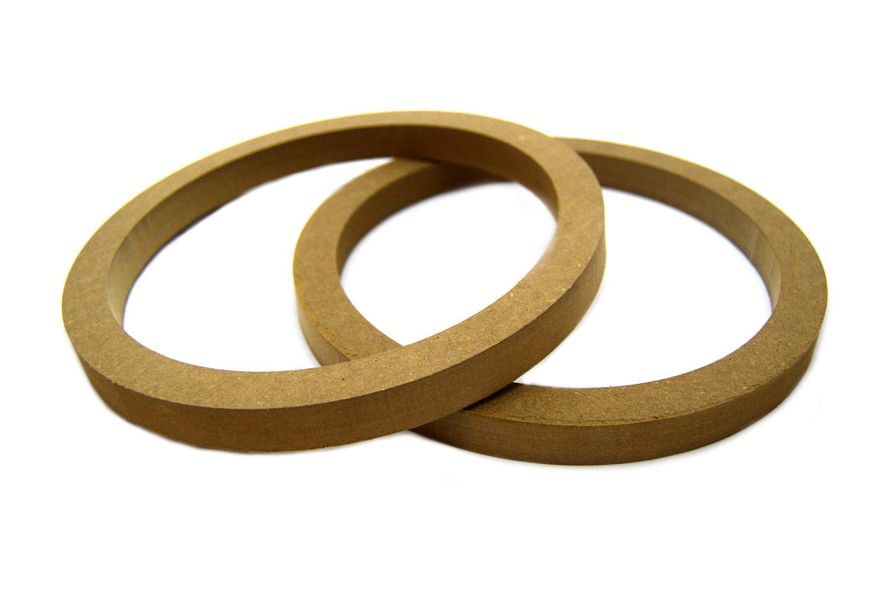 2 MDF SPEAKER RING SPACER 10 INCH WOOD 3/4 THICK FIBERGLASS AUDIO BOX  ENCLOSURE - Best Connections
