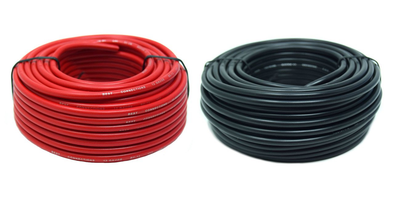 Wire 12 Gauge (12 AWG) Silicone Wire - 3 Ft of Red & and 3 Ft of Black