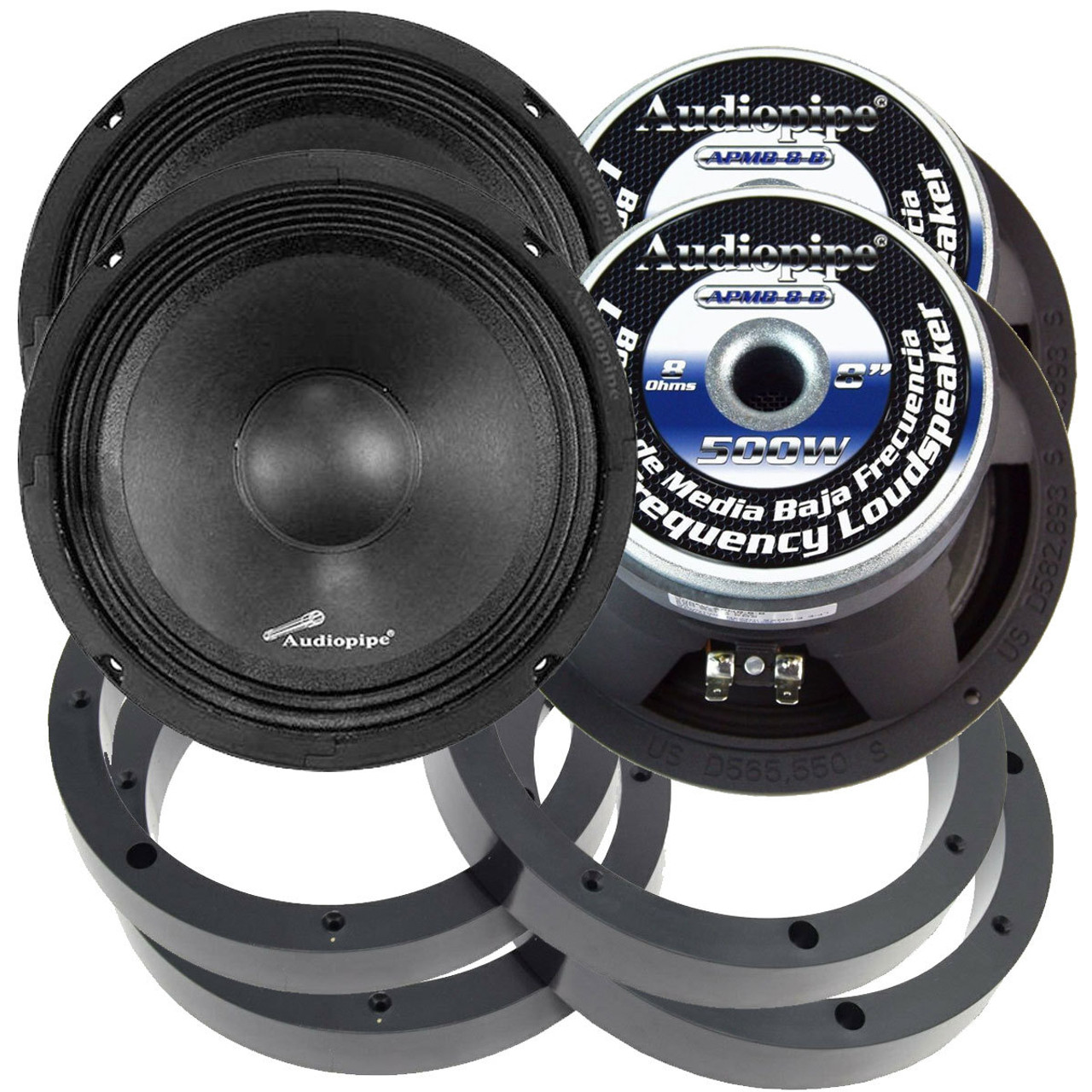 8 inch audiopipe speakers