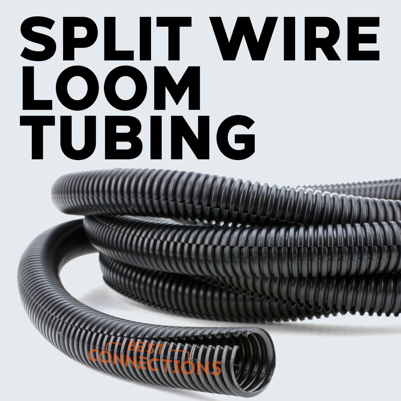 Conduit Spilt Cable Tidy Flexible Tube Convoluted Protection Tubing PE 