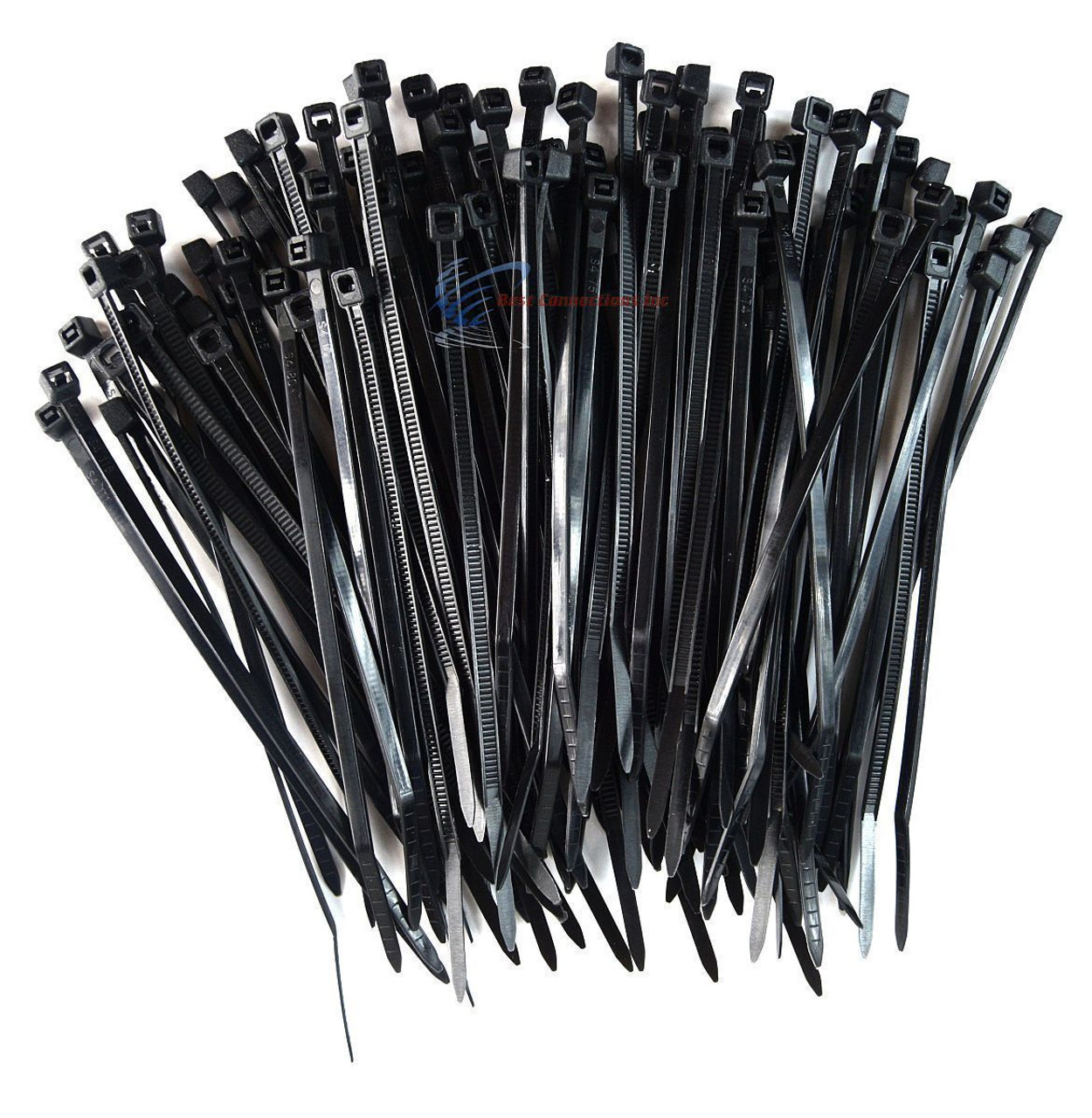 50 Bags of 100 5000 Pcs 4" Inch Nylon Black Cable Zip Ties Wire Straps 