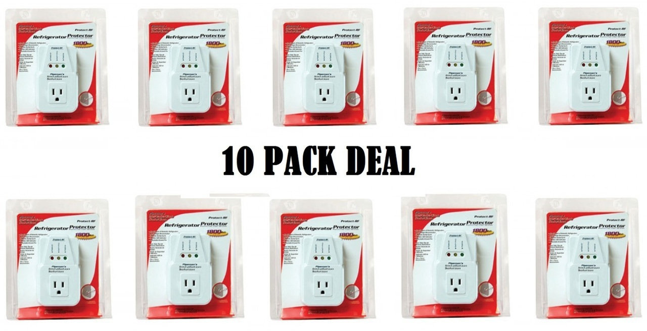 AC Voltage Protector Brownout Surge Refrigerator 1800 Watts Appliance 10  PACK - Best Connections