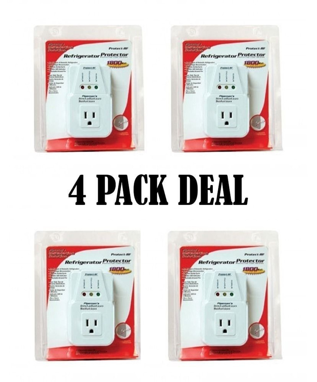 NEW AC Voltage Protector Brownout Surge Refrigerator 1800 Watts Appliance 4  PACK - Best Connections