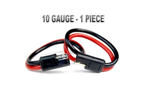 10 Gauge 12" Quick Disconnect Polarized Inline Power Cable Wire Harness Audio