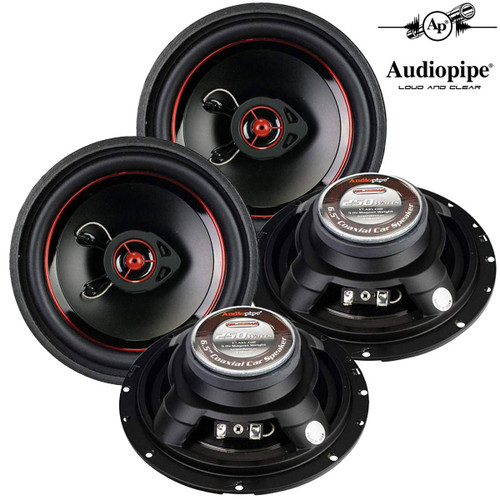 Audiopipe 6.5" 2-Way CSL Series Slim Coaxial Car Speakers 250 Watts (2-Pair)