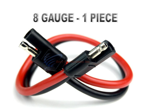 8 Gauge 12" Quick Disconnect Polarized Inline Power Cable Wire Harness Install