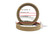 5 Pair 8" MDF Wood Speaker Ring Recess With Bezel Fiber Glass Molds