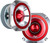 Audiopipe 1 Pair ATR-4053 Heavy Duty Eye Candy Super Bullet Tweeters - 400W 4-8 Ohm Pro Audio Car Audio - Red