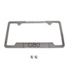 Genesis G80 License Plate Frame - Silver