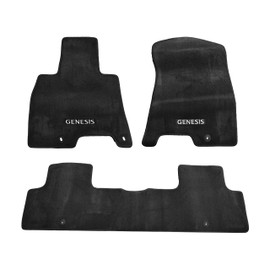 2021-2023 Genesis GV80 Carpeted Floor Mats (Chocolate Black) - Full Set