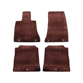2024-2025 Genesis G90 Carpeted Floor Mats (Bordeaux Brown) Full Set