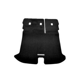 2023-2025 Genesis GV60 Carpeted Cargo Mat with Seatback Protection: Available in Black. 