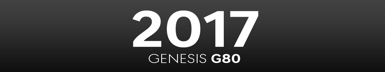 2017 Genesis G80 Merchandise