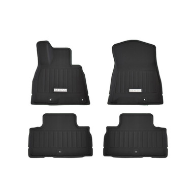 Range Rover Rubber Floor Mats - Front And Rear Mats, Black