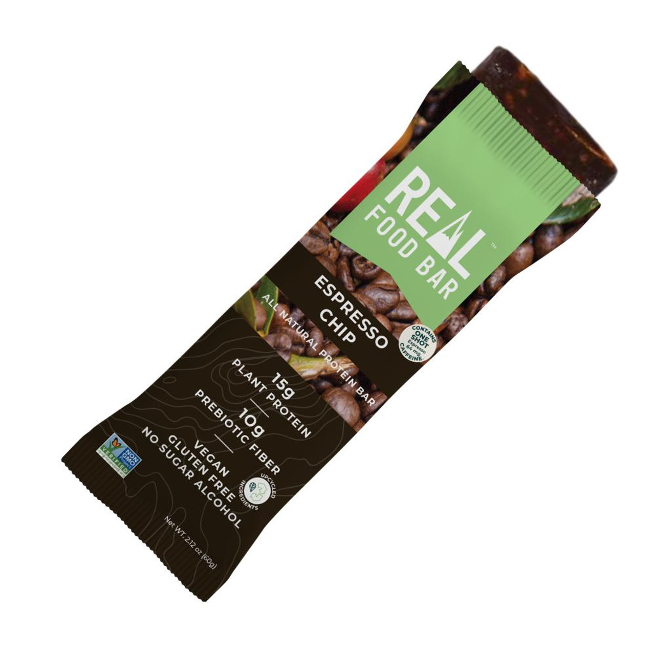 Espresso Chip Protein Bar Real Food Bar, Vegan Protein Bar