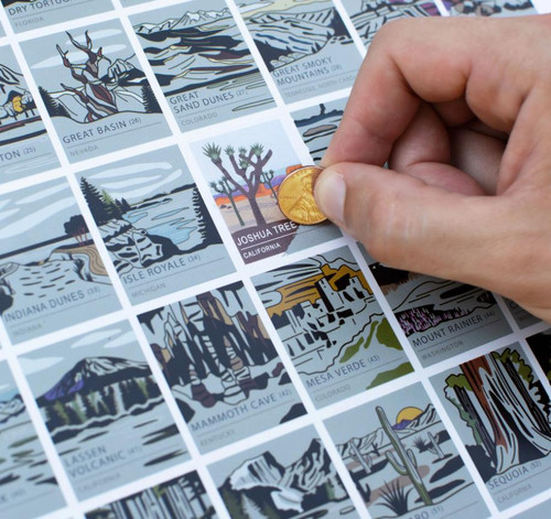  National Parks Scratch-Off Chart (12" x 16" Print) (Ships Separately) 