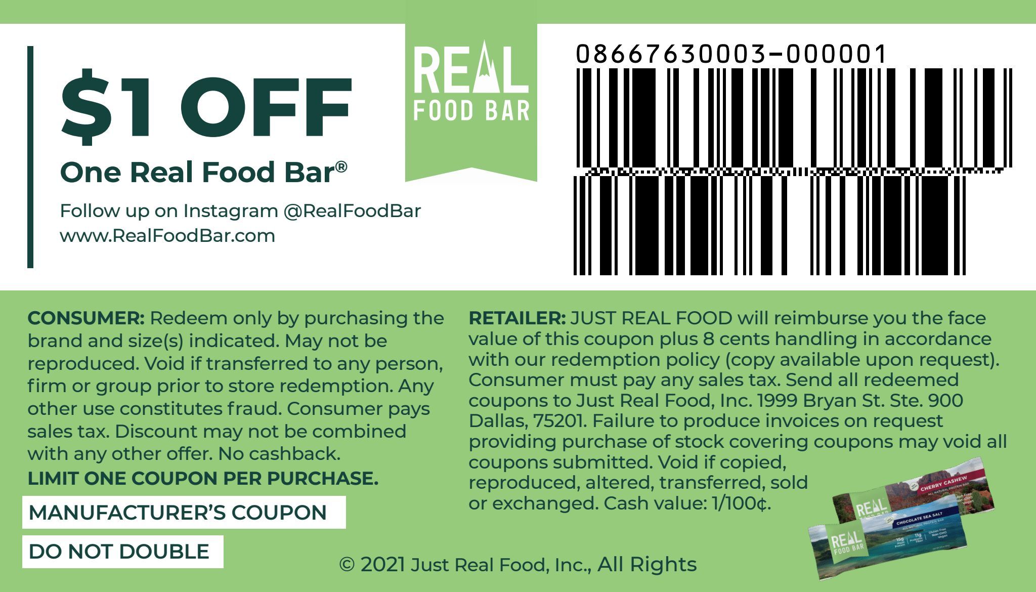 Coupon Real Food Bar