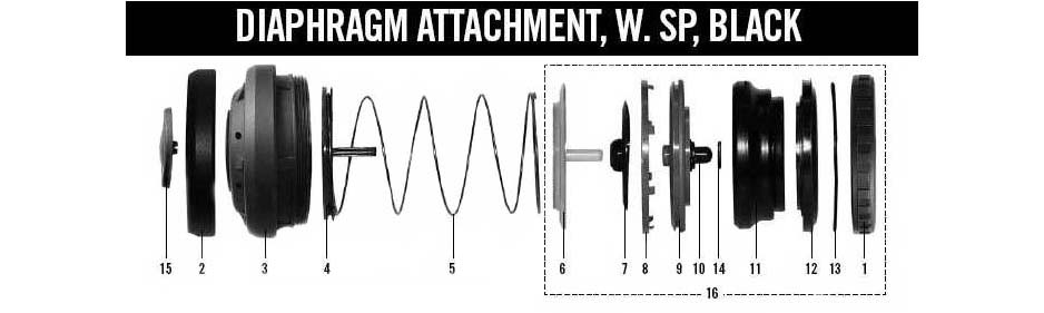 MKII-SBP Pos-pres Reg Diaphragm Attachment MKII-SBP Pos-pres Reg Diaphragm Attachment