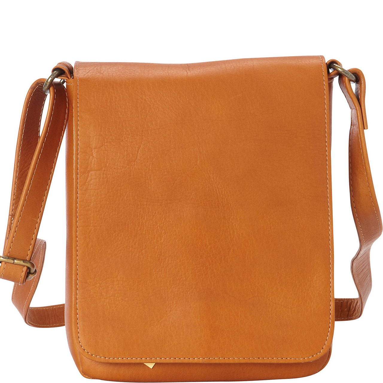 Leather Flap-Over Shoulder Bag - Le Donne Leather