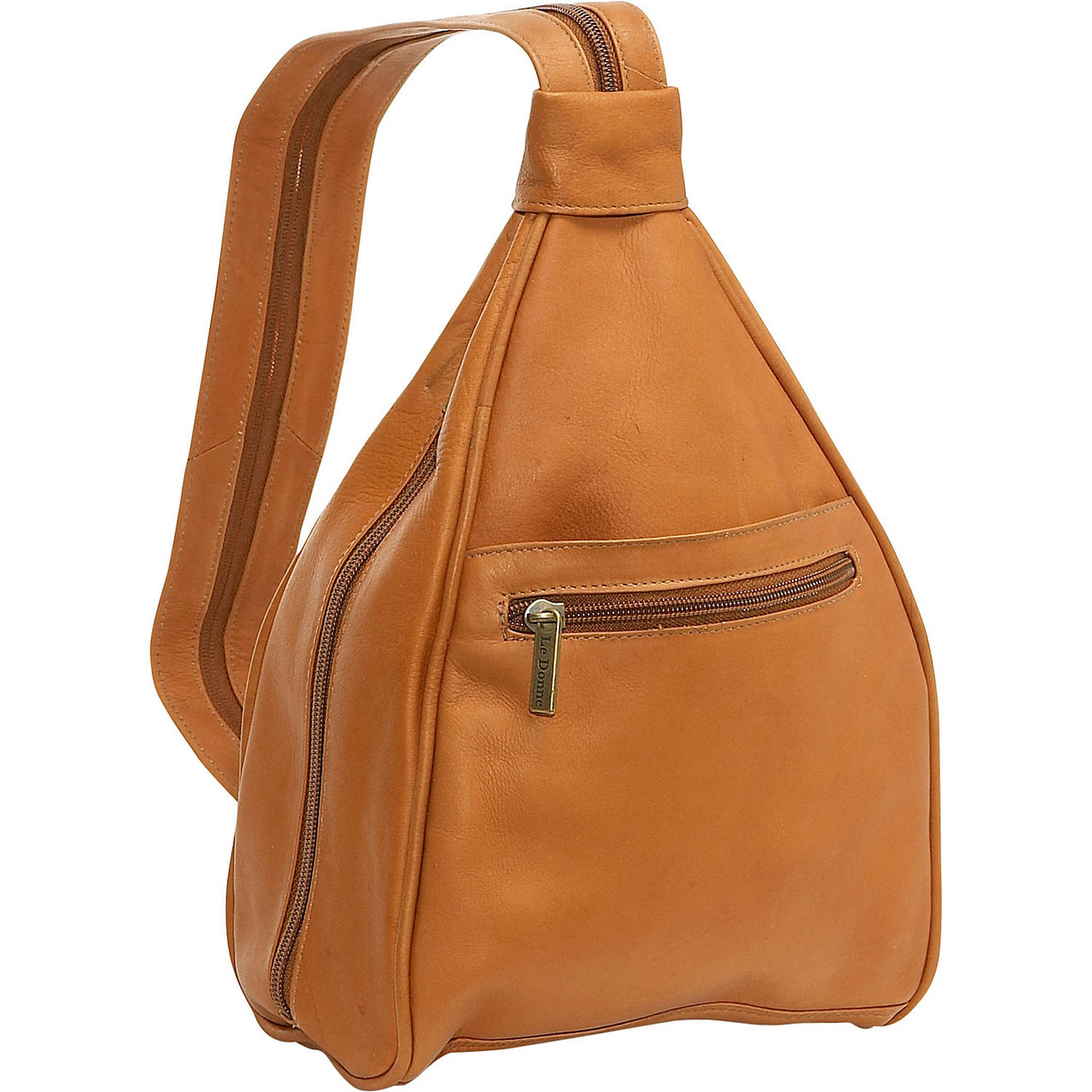 Le donne leather sale sling backpack purse