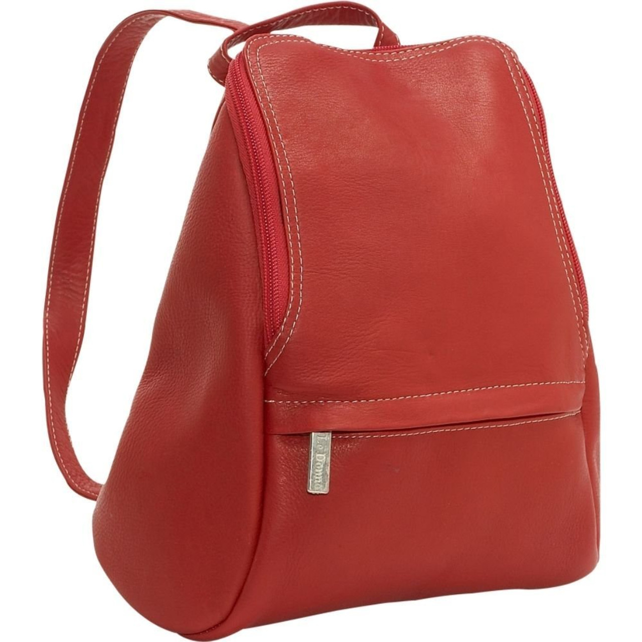 Leather backpack Fauré Le Page Pink in Leather - 37292330