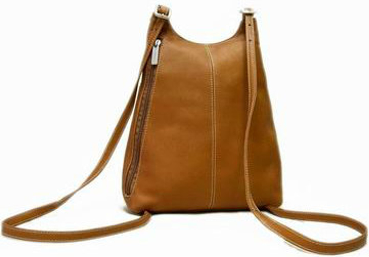 Women’s Slim Sling Leather Backpack – Le Donne Leather