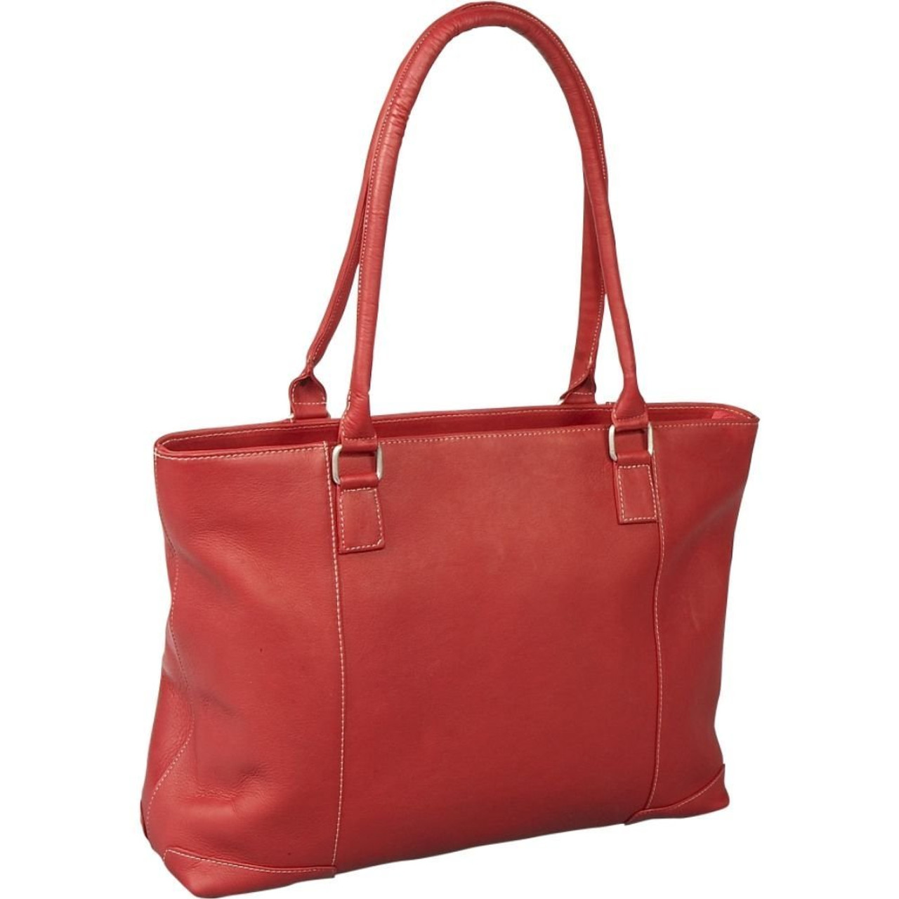 Santa Monica Tote Bag patent leather red ghw – L'UXE LINK