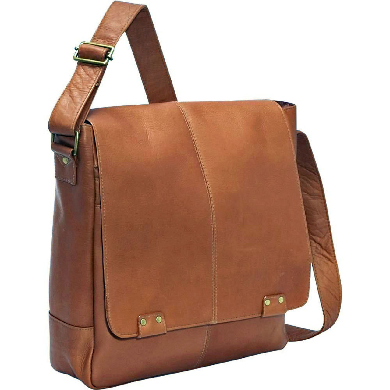 Primehide Bag: Leather Laptop Messenger