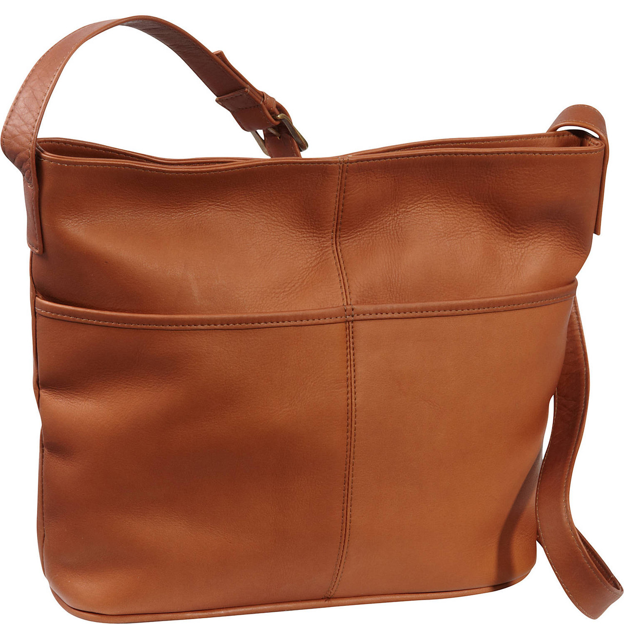 Solférino leather handbag