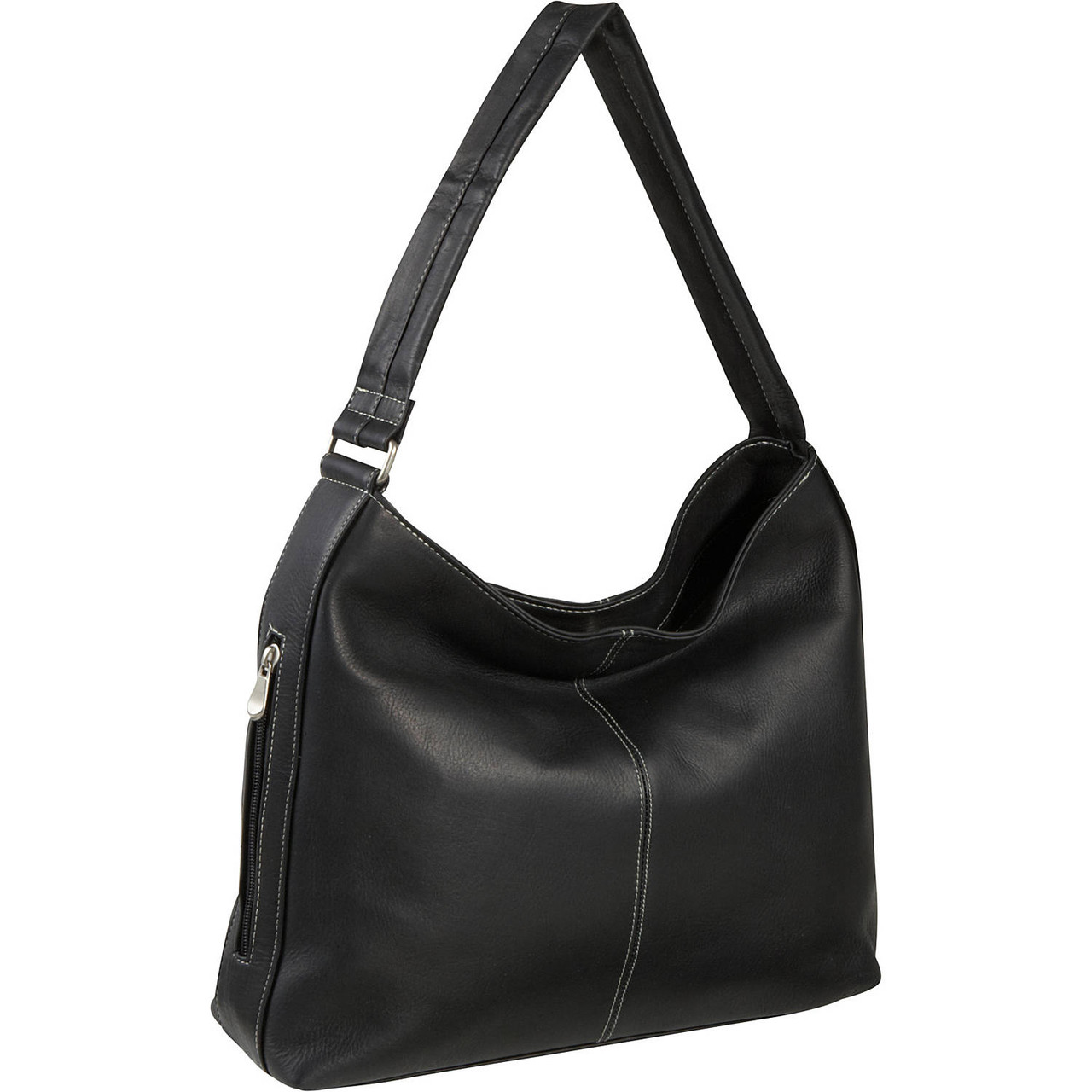 Shoulder Bag with Side Zip Pocket