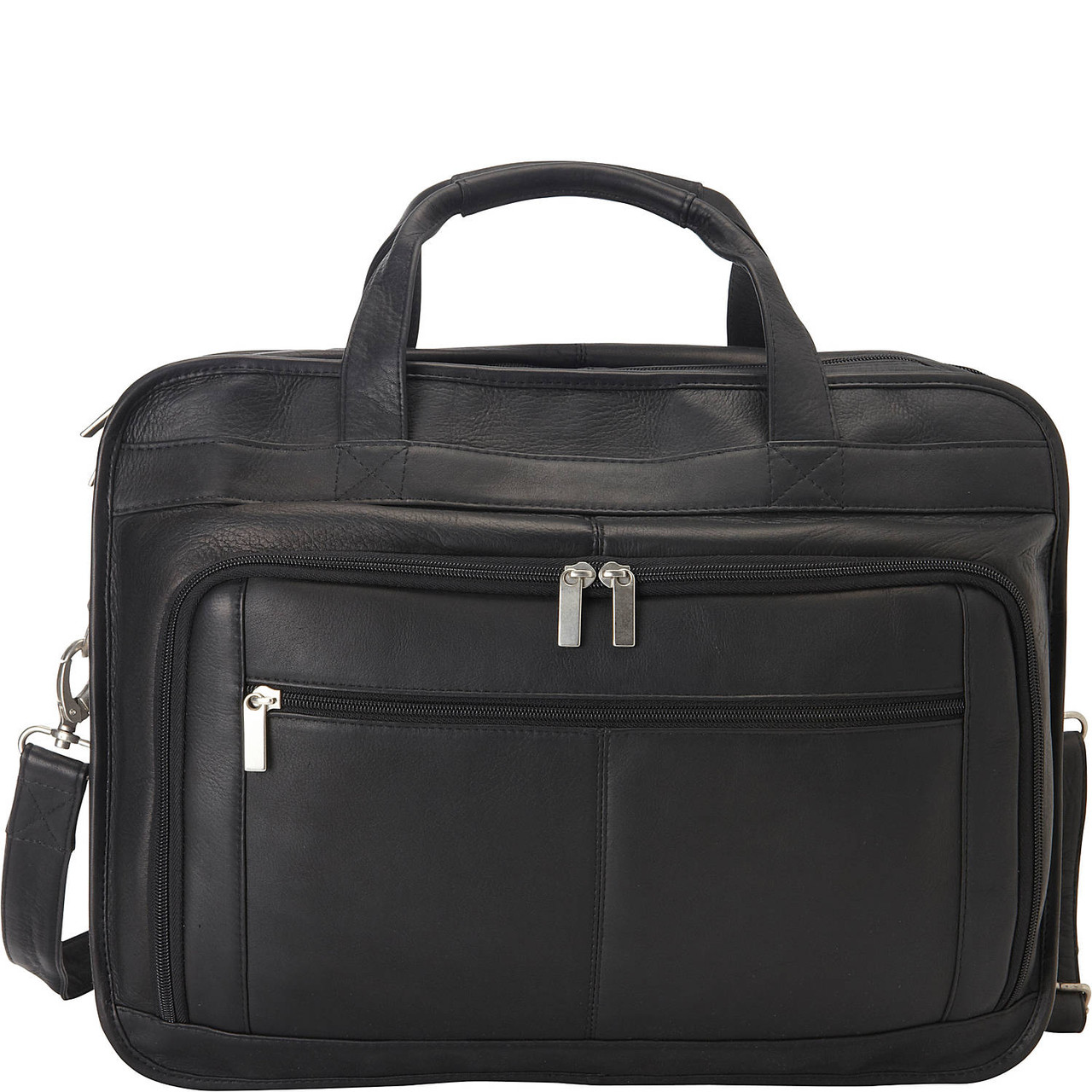 Le Donne Leather Two Compartment Computer Brief