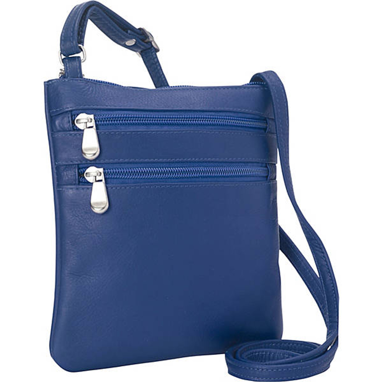 Le Donne Leather Two Zip Mini Crossbody Bag