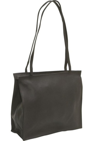 Leather Zipper Tote Bag - Le Donne Leather