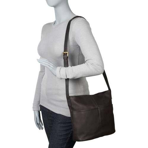 Leather Hobo Shoulder Bag - Le Donne Leather