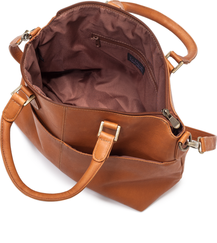 Satchel Shoulder Bag Purse - Le Donne Leather
