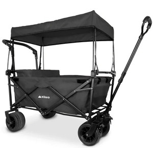HIKEO Carrito Plegable Multifuncional con Ruedas y Toldo