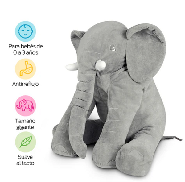 Almohada de Soporte para Bebé de Elefante Gigante (65 cm)
