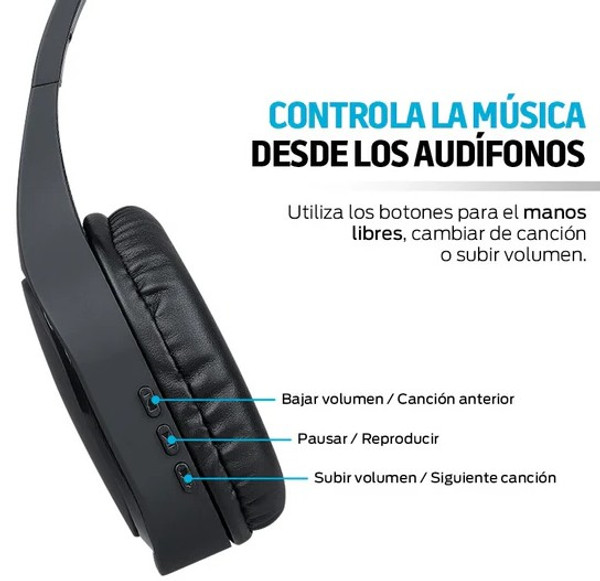 Audífonos Bluetooth Inalámbricos High Definition Tipo Diadema