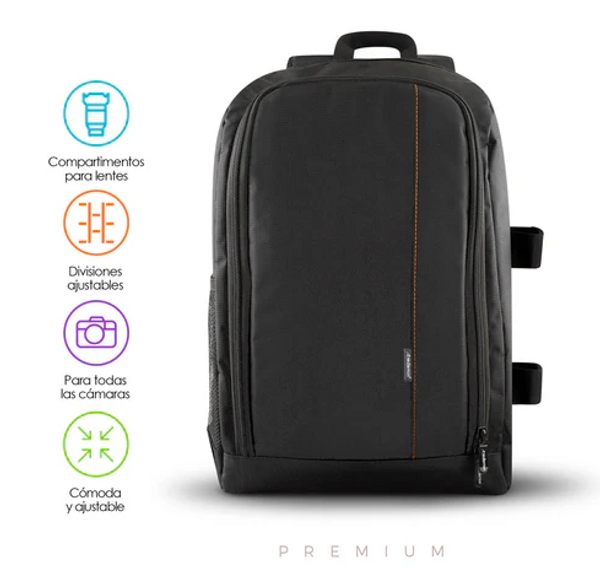 Mochila para Laptop y Cámara Fotográfica Premium